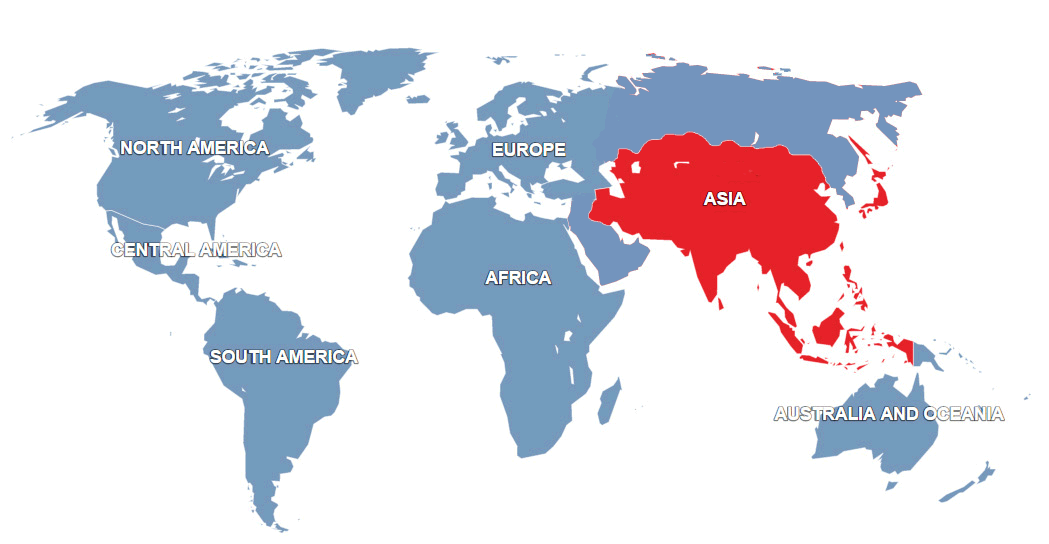 Berkshire Corporation Asia Map